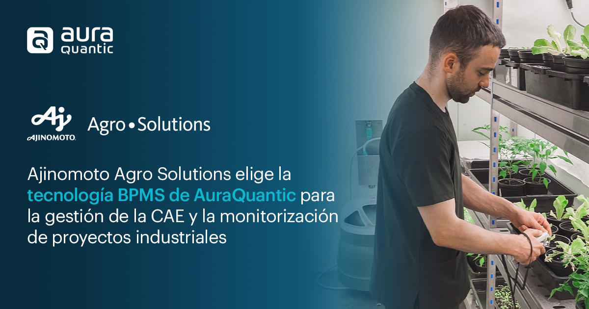 Ajinomoto Agro Solutions elige la tecnología BPMS de AuraQuantic para